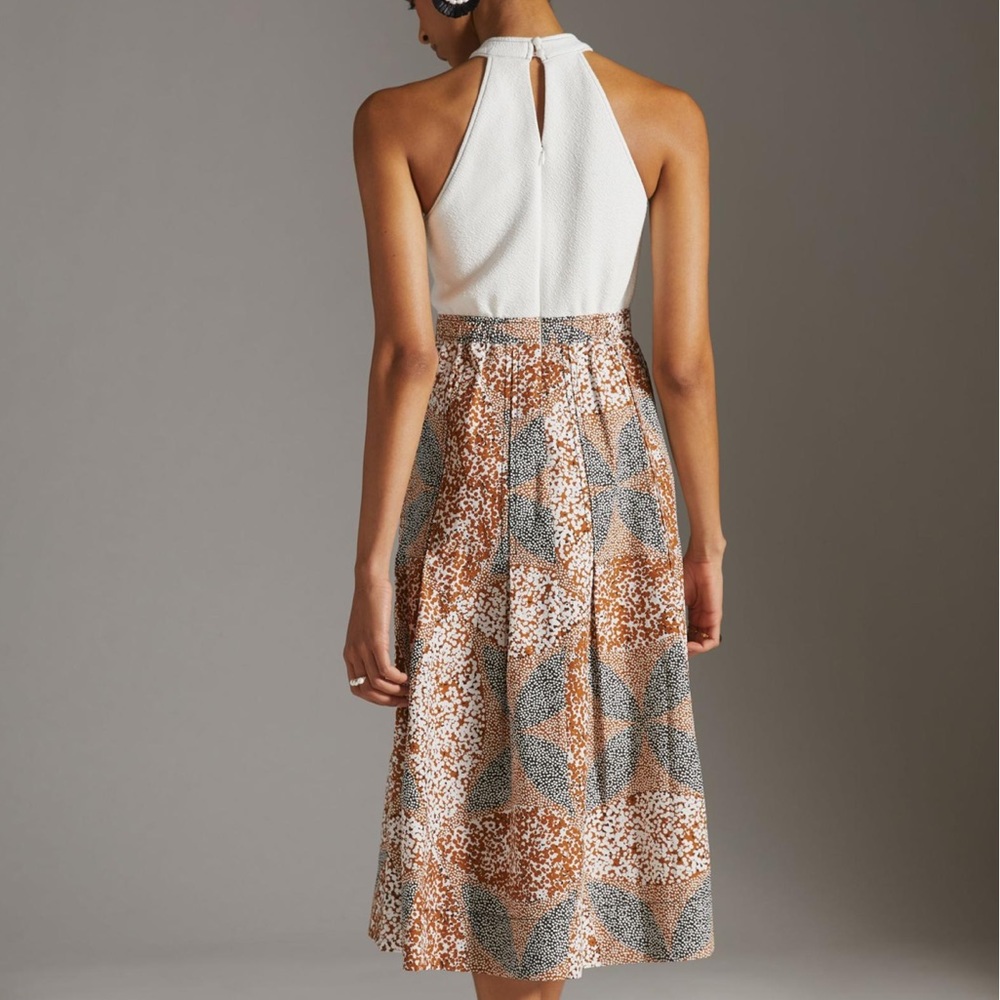 Anthropologie Sleeveless Mock Neck Twofer Dress - Picture 3 of 3